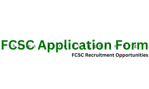 FCSC Application Form