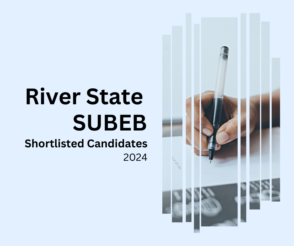 Rivers State SUBEB Shortlisted Candidates List